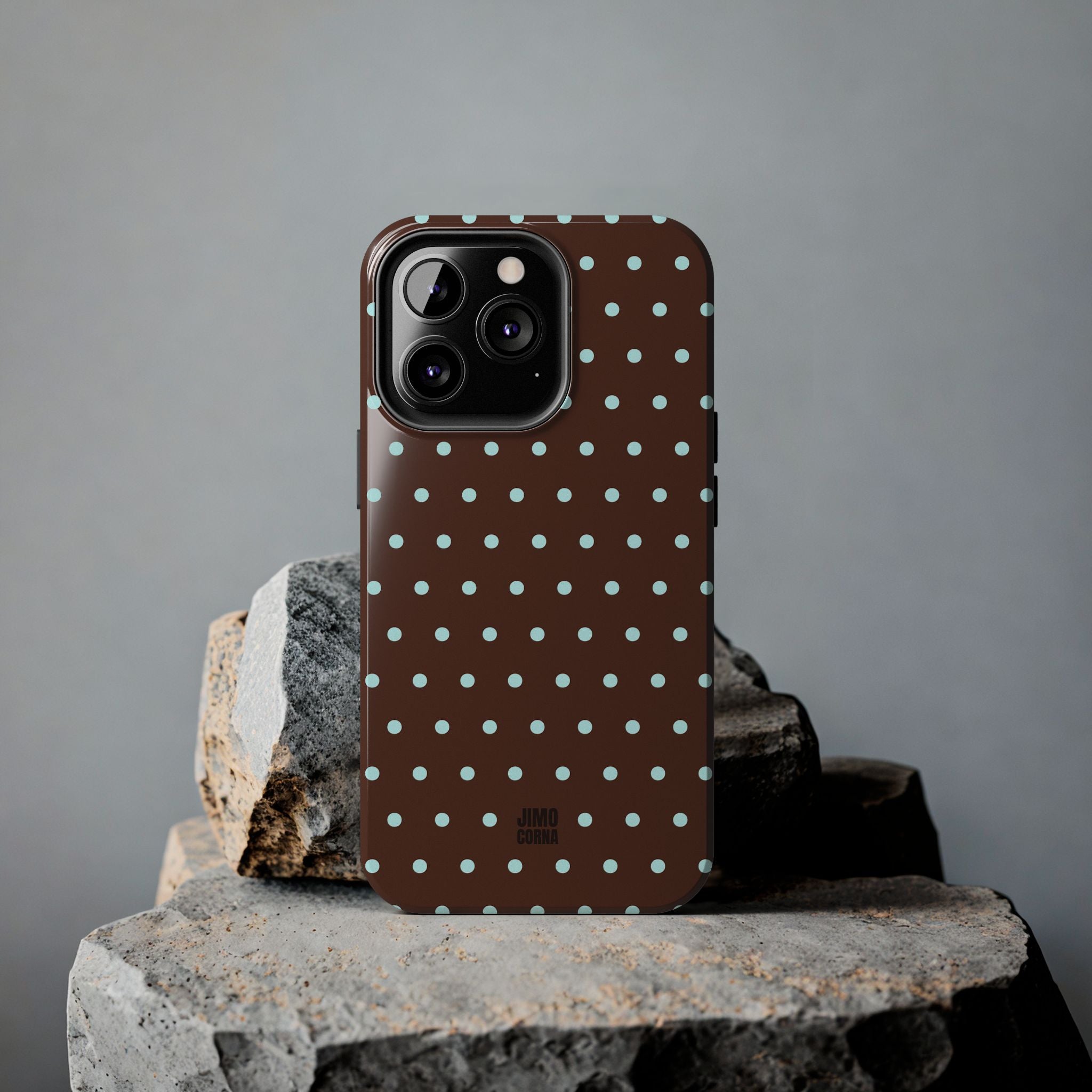 Polka Dot | Brown and Blue