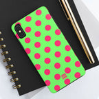 Big Polka Dot | Green and Pink