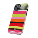 Berry Citrus Stripe iPhone Case