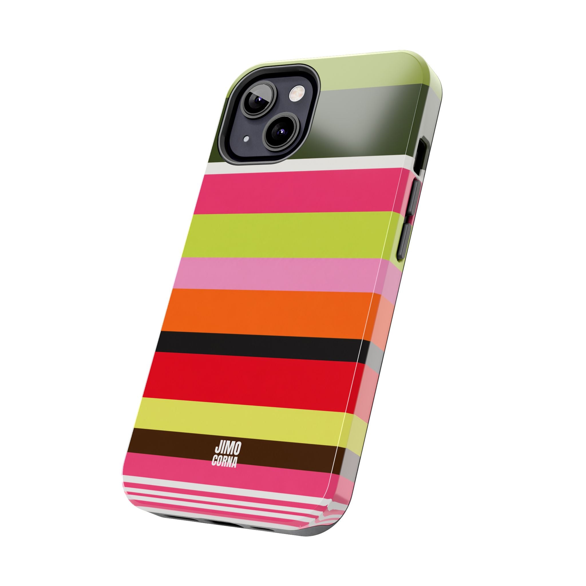 Berry Citrus Stripe iPhone Case