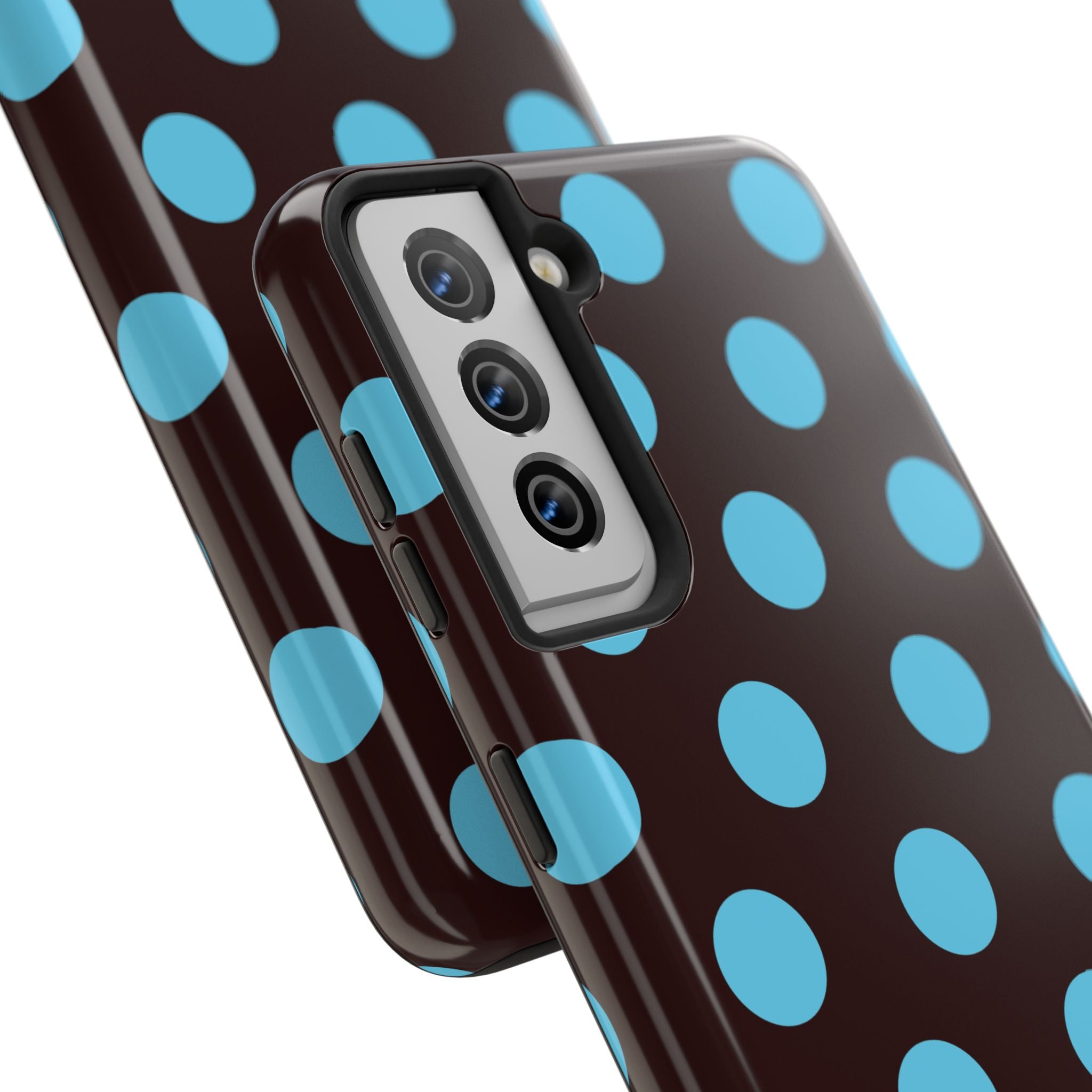 Big Polka Dot | Brown and Blue