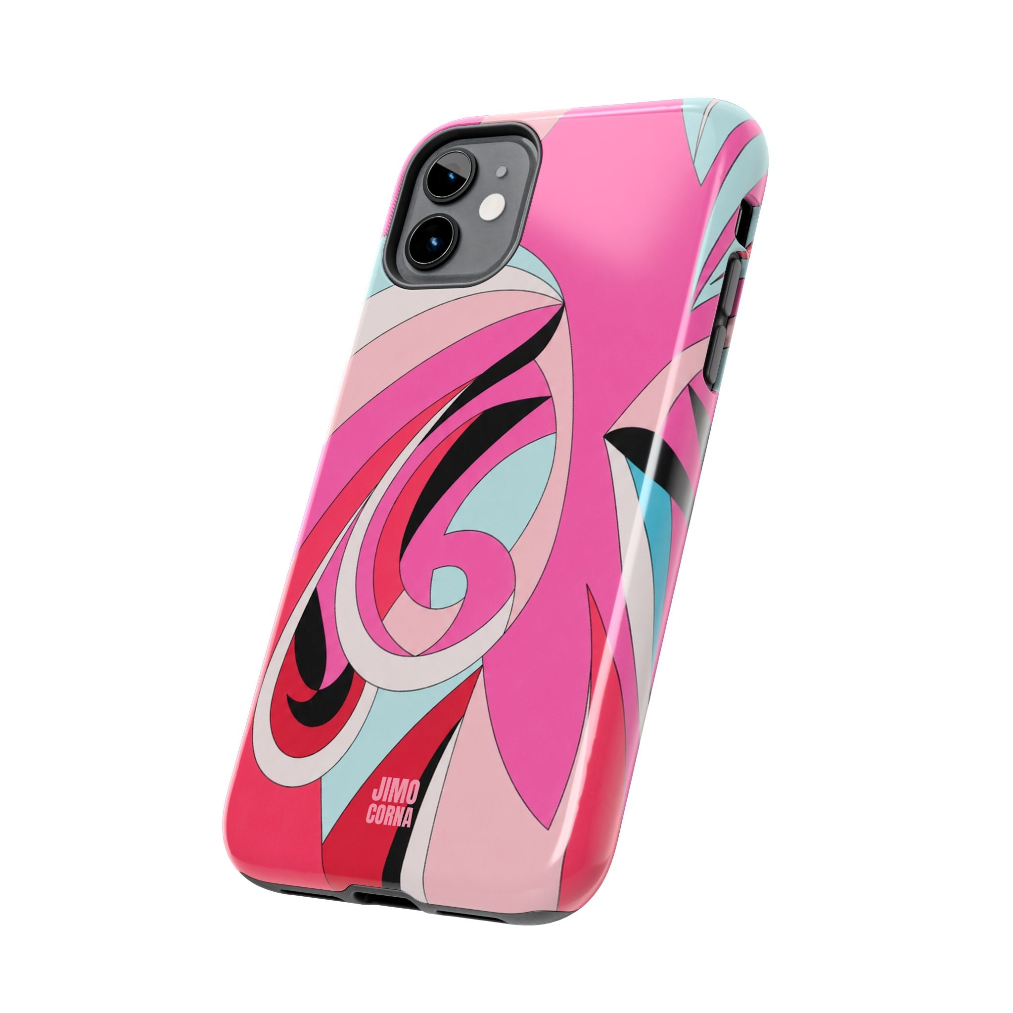 Pink Tropic Swirl iPhone Case