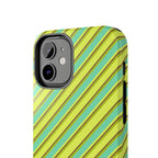 Angelina Stripes | Green - iPhone Case