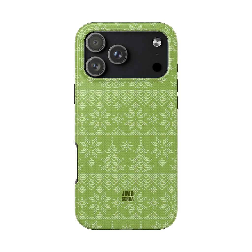 Holiday Knit | Green iPhone Case