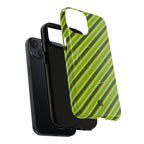 Angelina Stripes | Olive - MagSafe iPhone Case
