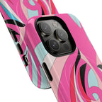 Pink Tropic Swirl MagSafe iPhone Case