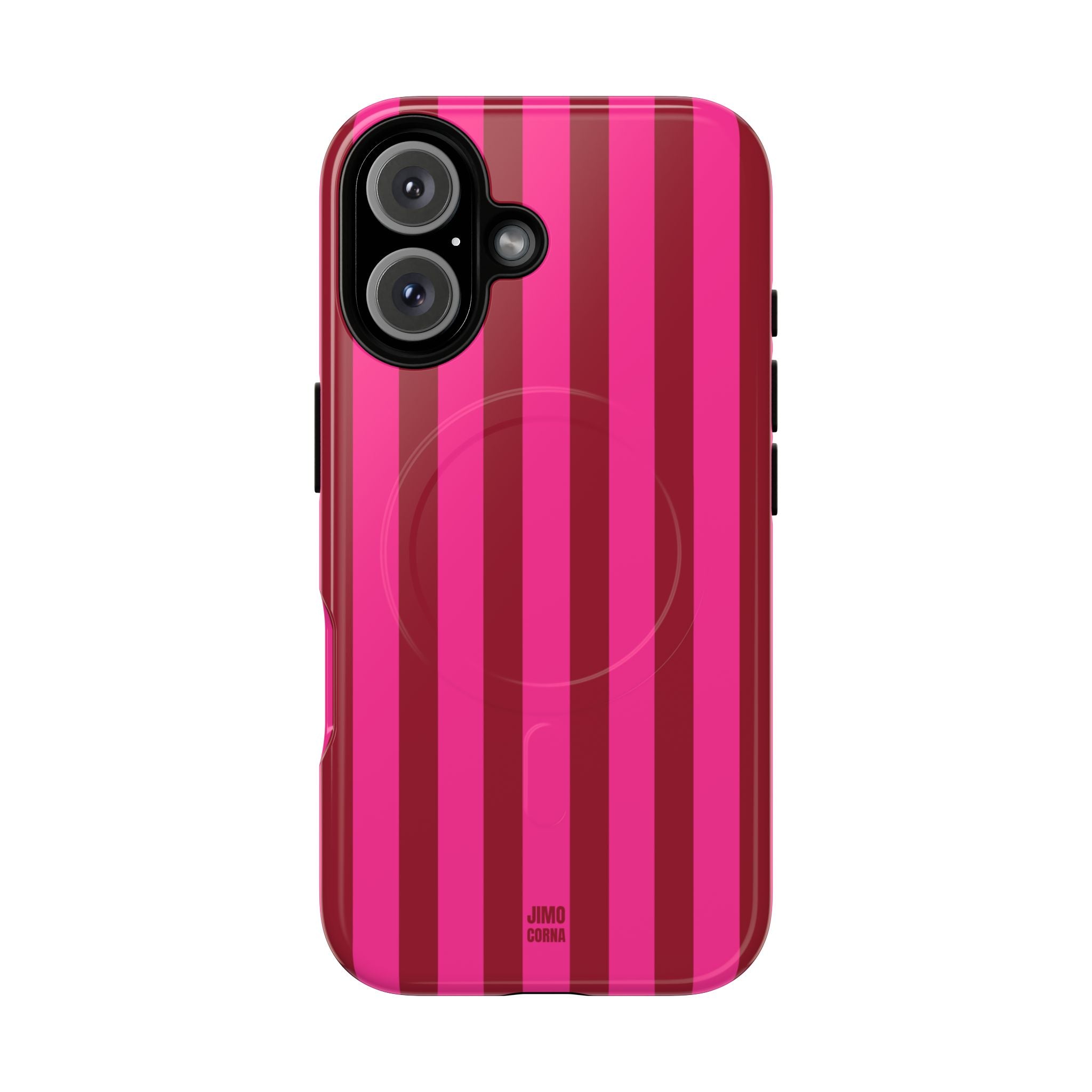 Strawberry Burst Bold Stripes