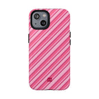 Angelina Stripes | Hot Pink - MagSafe iPhone Case