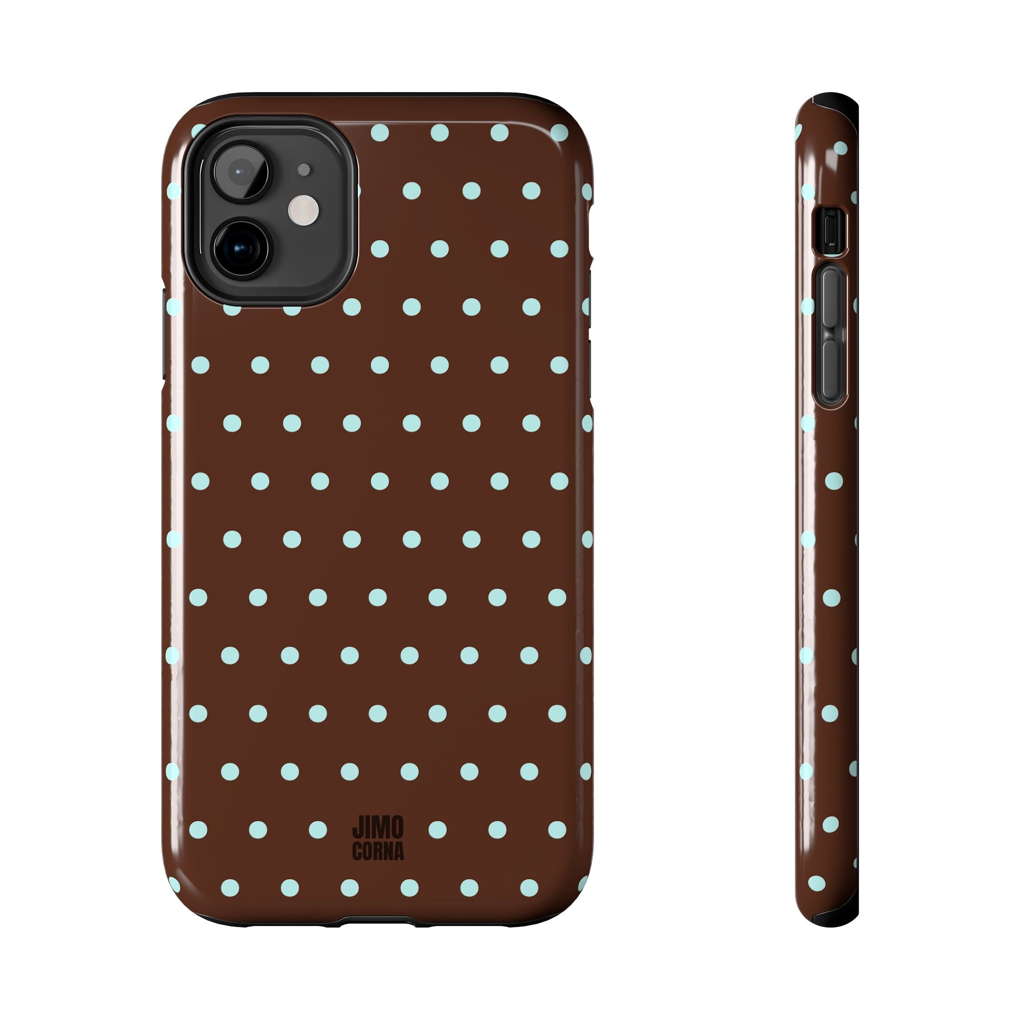 Polka Dot | Brown and Blue