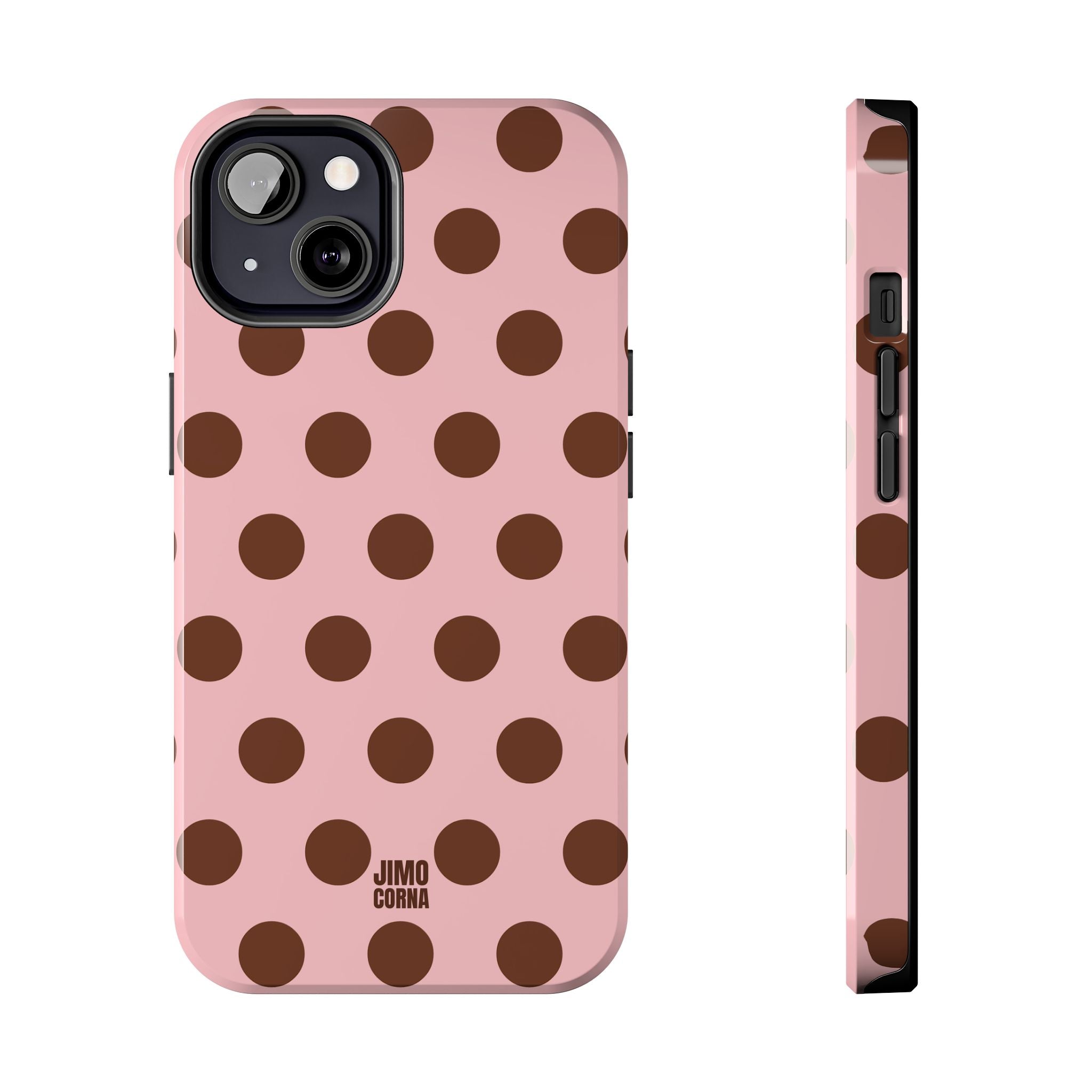 Big Polka Dot | Pink and Brown