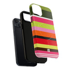 Berry Citrus Stripe MagSafe iPhone Case