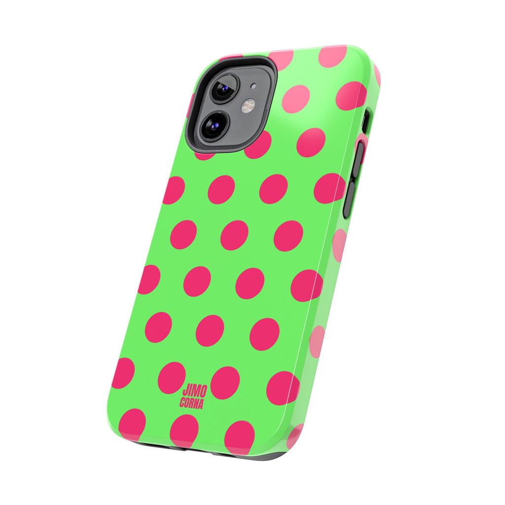 Big Polka Dot | Green and Pink