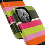 Berry Citrus Stripe MagSafe iPhone Case