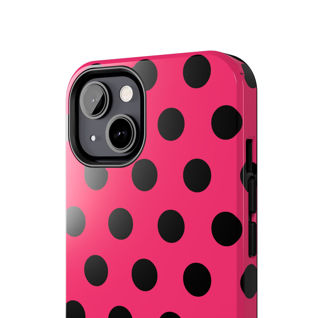 Big Polka Dot | Hot Pink and Black