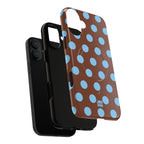 Big Polka Dot | Brown and Blue