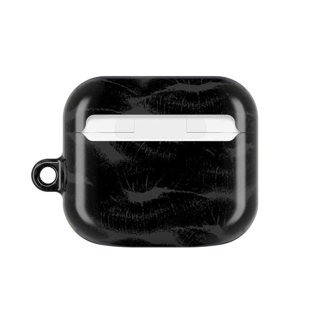 Black Lipstick Kisses AirPods Case