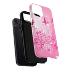 Pink Flutter Garden MagSafe iPhone Case