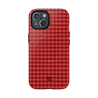 Farm Gingham MagSafe iPhone Case | Red