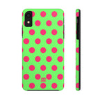 Big Polka Dot | Green and Pink