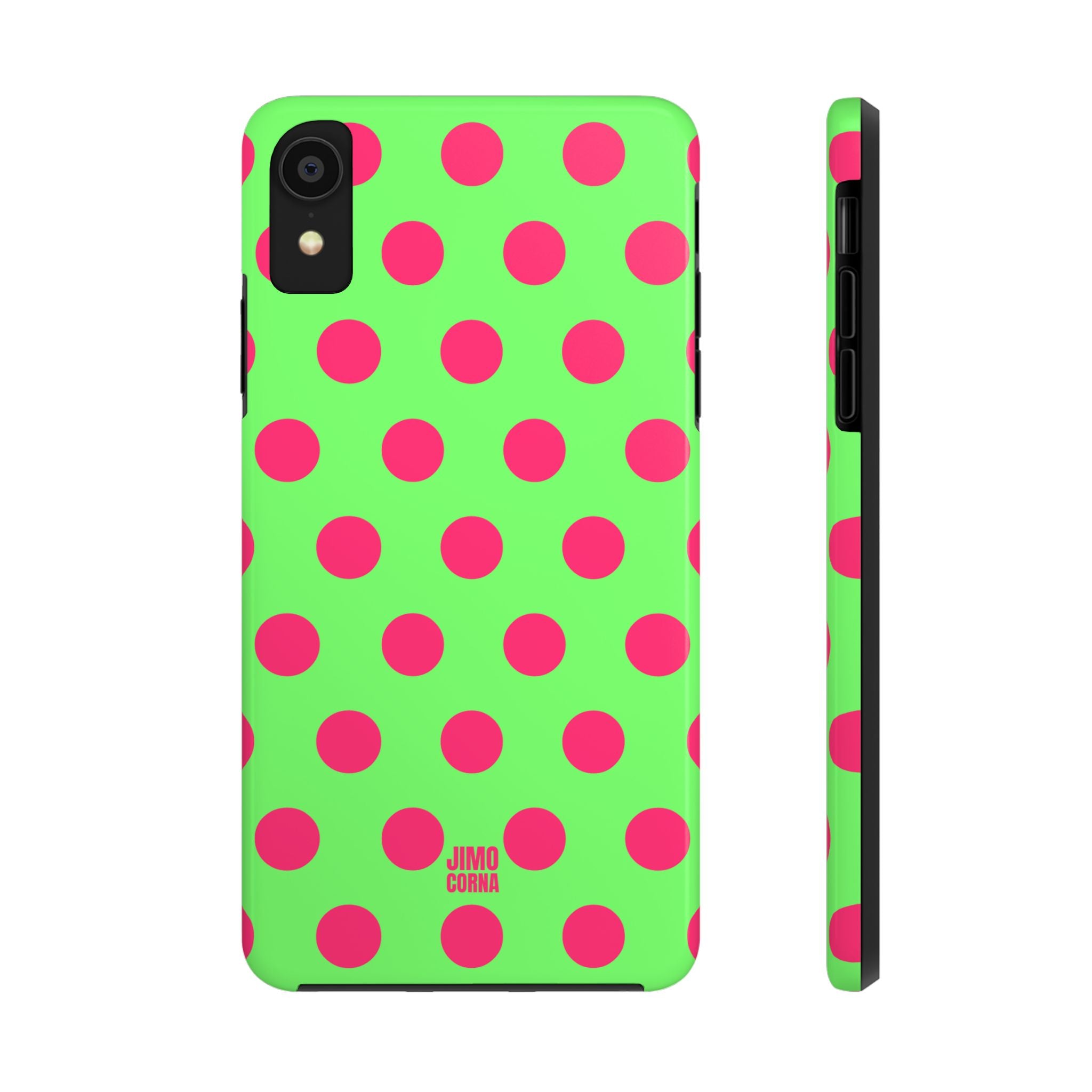 Big Polka Dot | Green and Pink