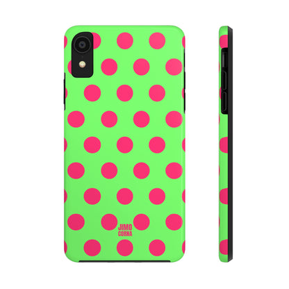 Big Polka Dot | Green and Pink