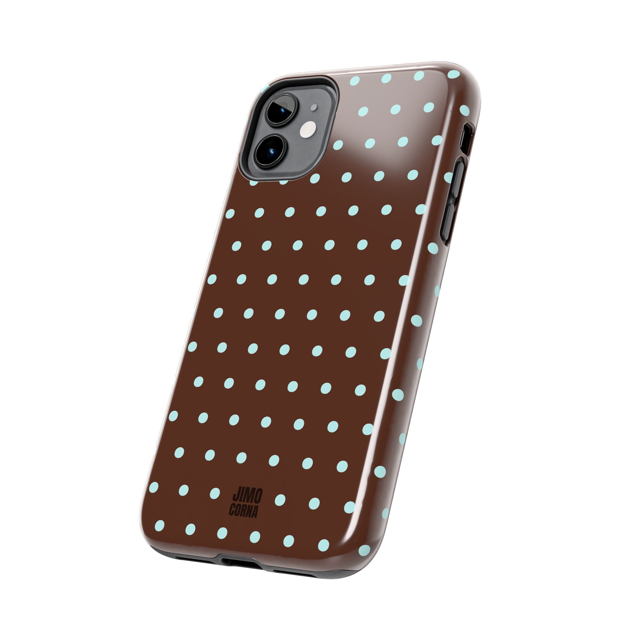 Polka Dot | Brown and Blue