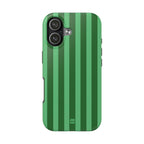 Olive Green Bold Stripes