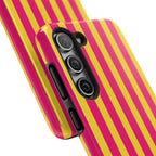 Pink and Yellow Bold Stripes