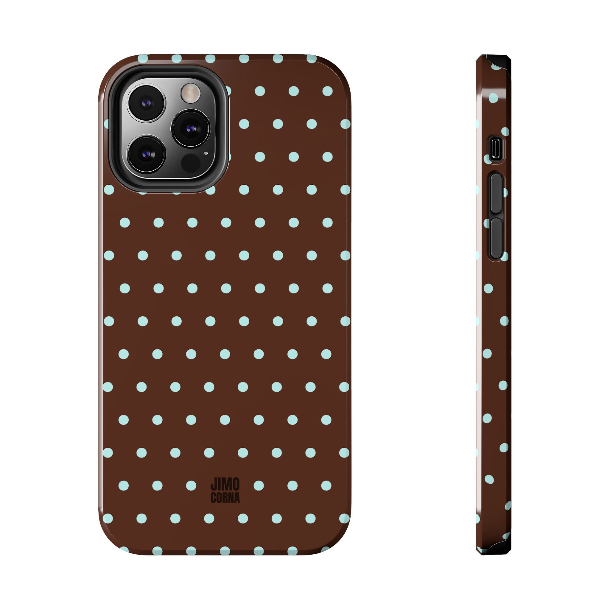Polka Dot | Brown and Blue