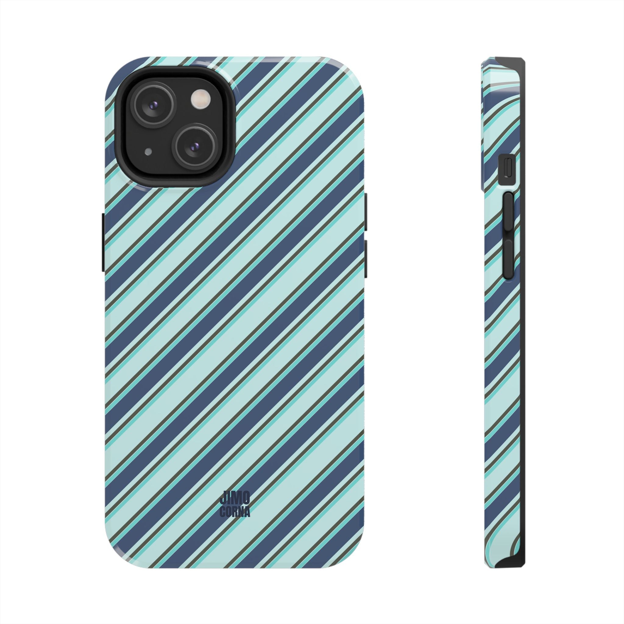 Angelina Stripes | Blue - iPhone Case