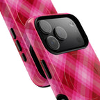 Pink Picnic Plaid MagSafe iPhone Case