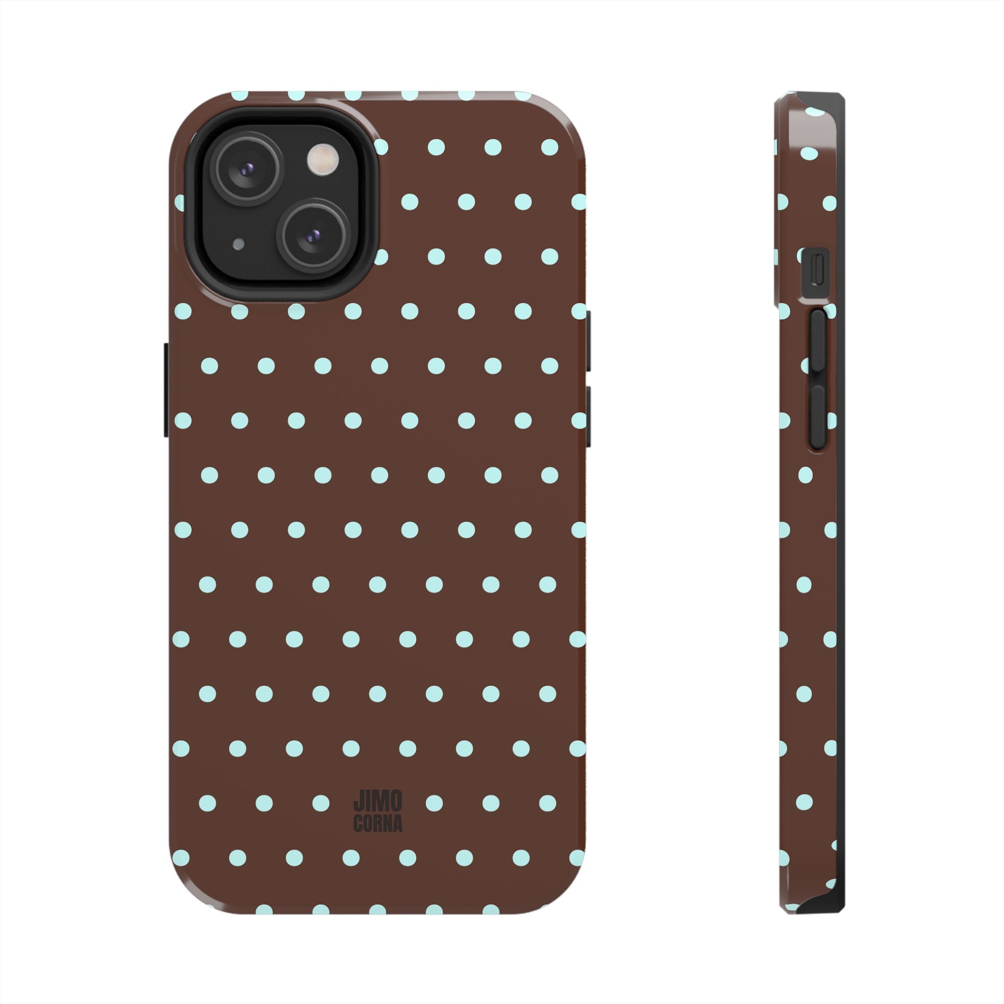 Polka Dot | Brown and Blue