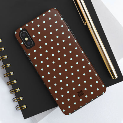 Polka Dot | Brown and Blue