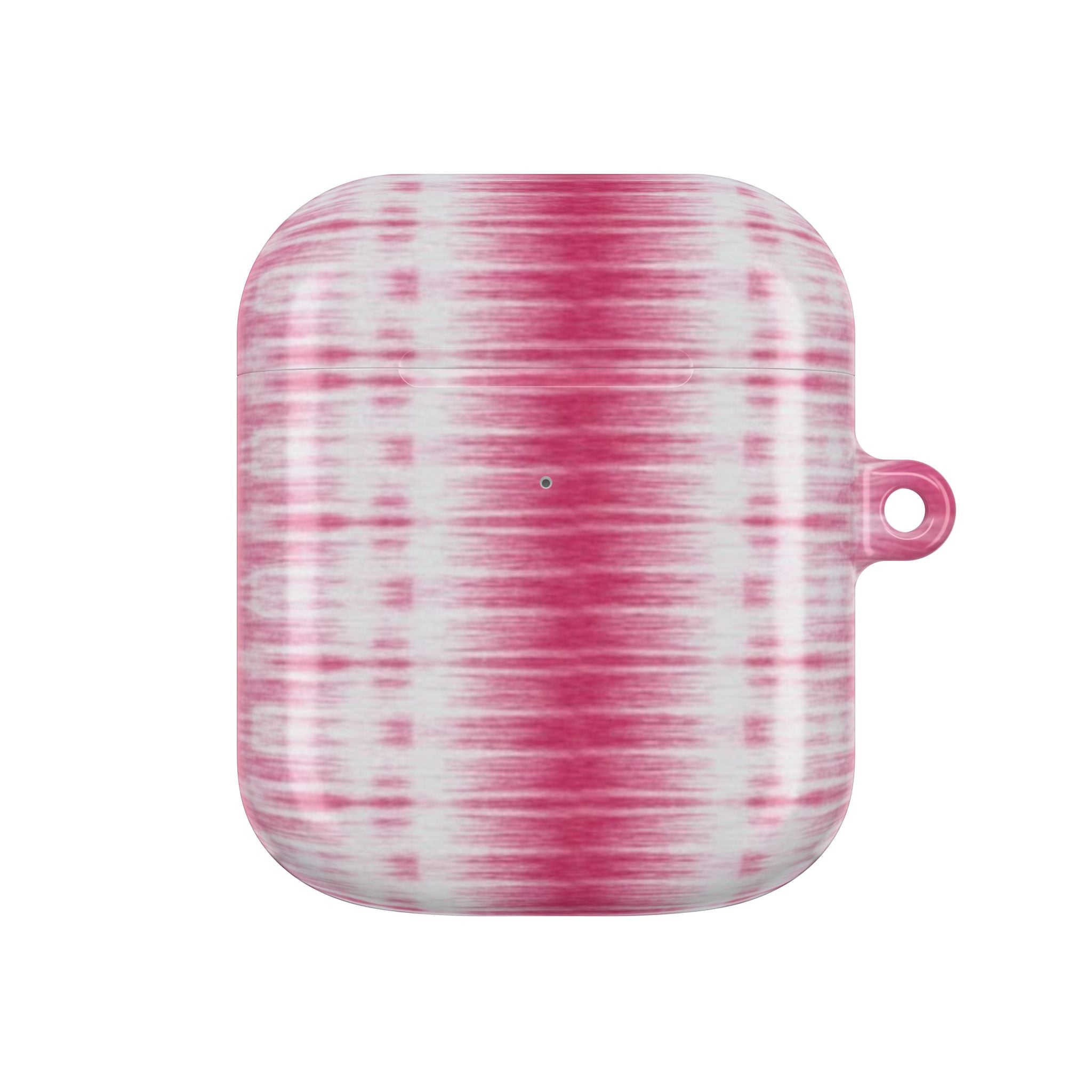 Pink Woven Texture AirPods Case