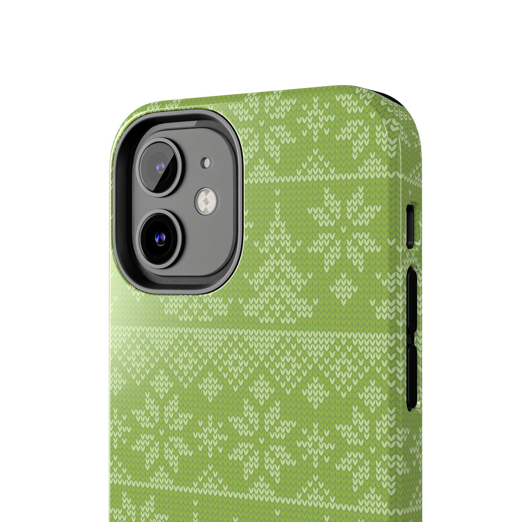 Holiday Knit | Green iPhone Case