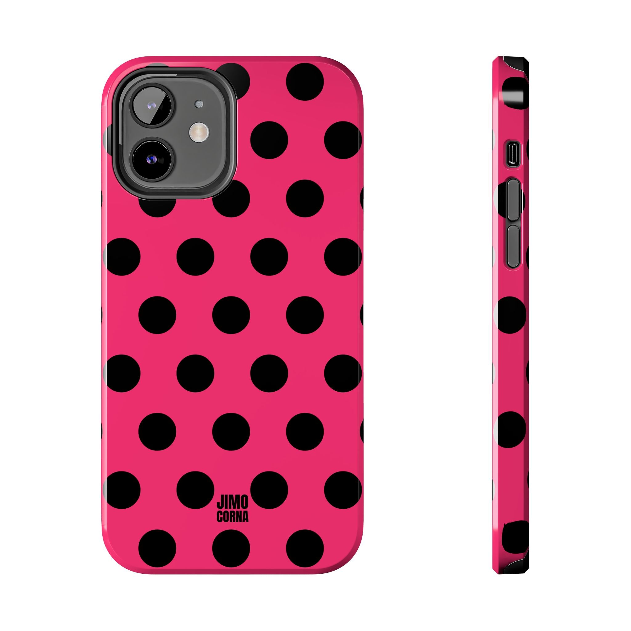 Big Polka Dot | Hot Pink and Black