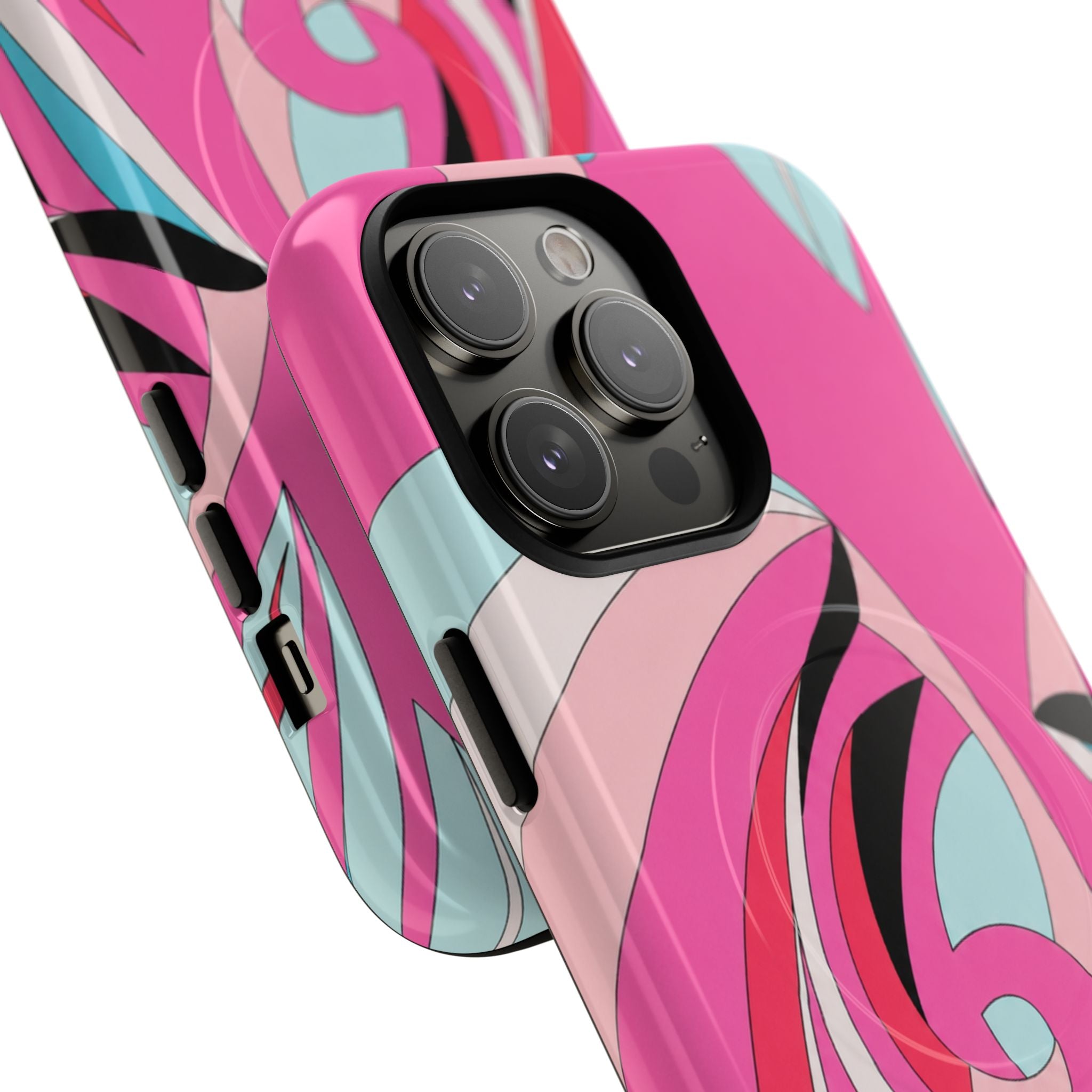 Pink Tropic Swirl MagSafe iPhone Case