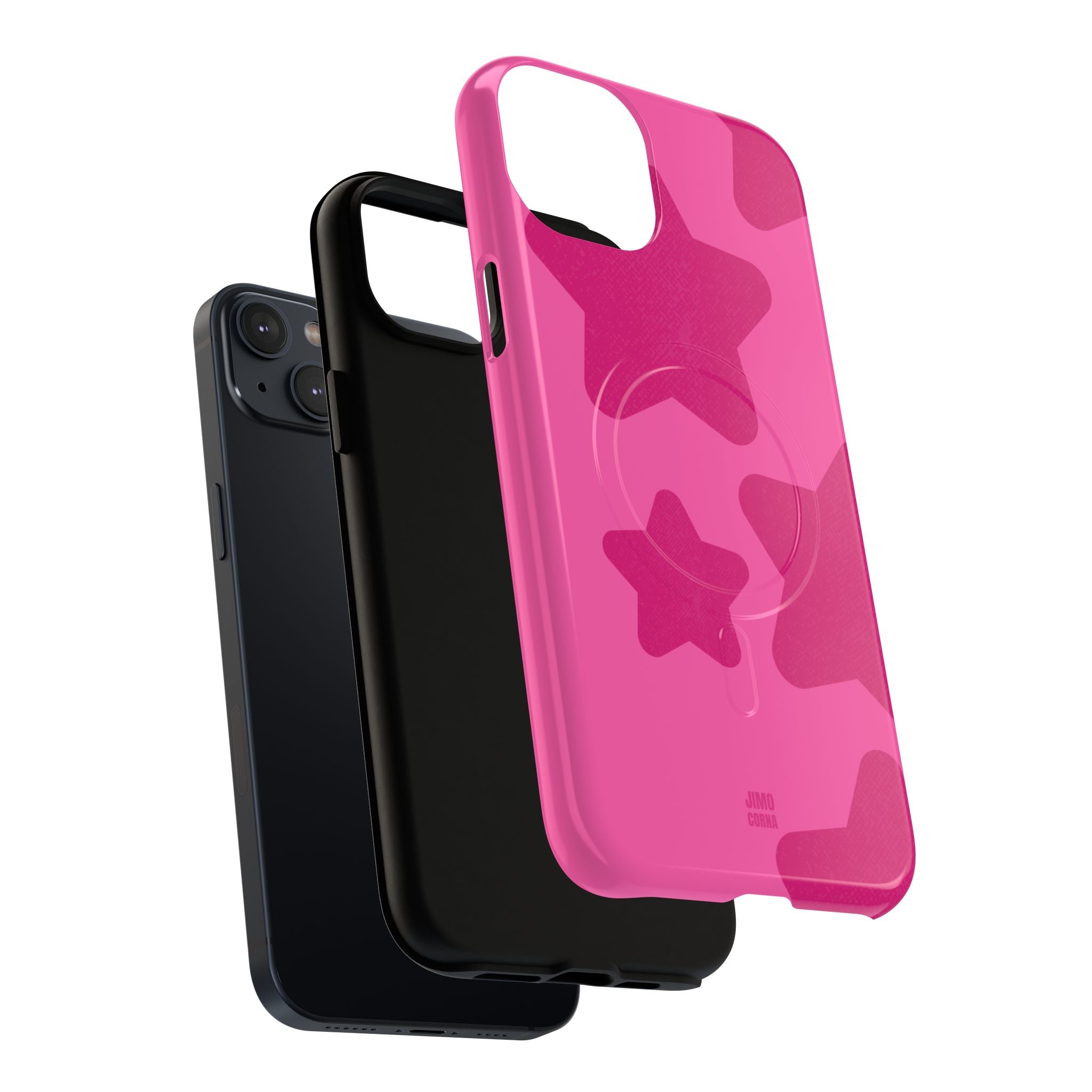 Hot Pink Bold Stars