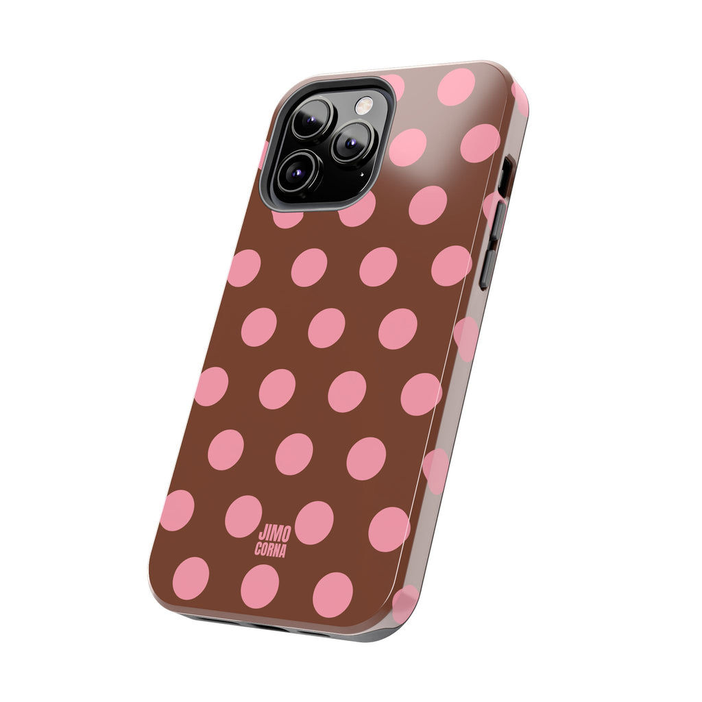 Big Polka Dot | Brown and Pink