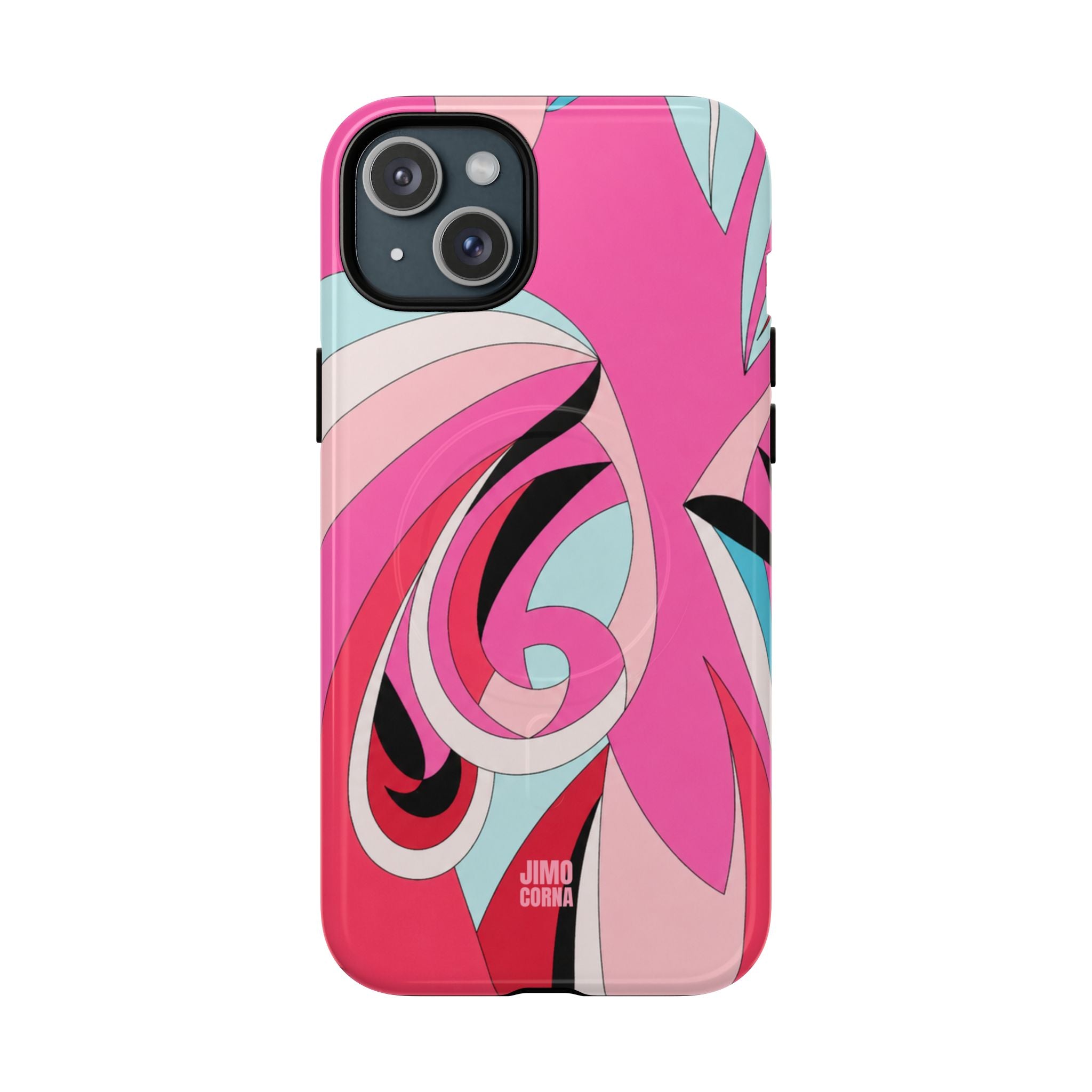 Pink Tropic Swirl MagSafe iPhone Case