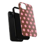 Big Polka Dot | Brown and Pink