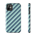 Angelina Stripes | Blue - iPhone Case