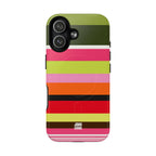 Berry Citrus Stripe MagSafe iPhone Case