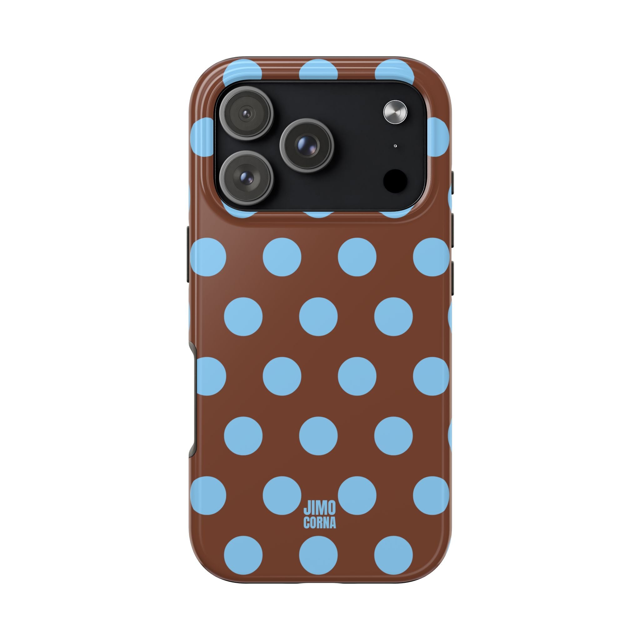 Big Polka Dot | Brown and Blue