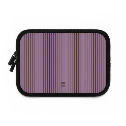 Plum Soft Stripes Laptop Sleeve