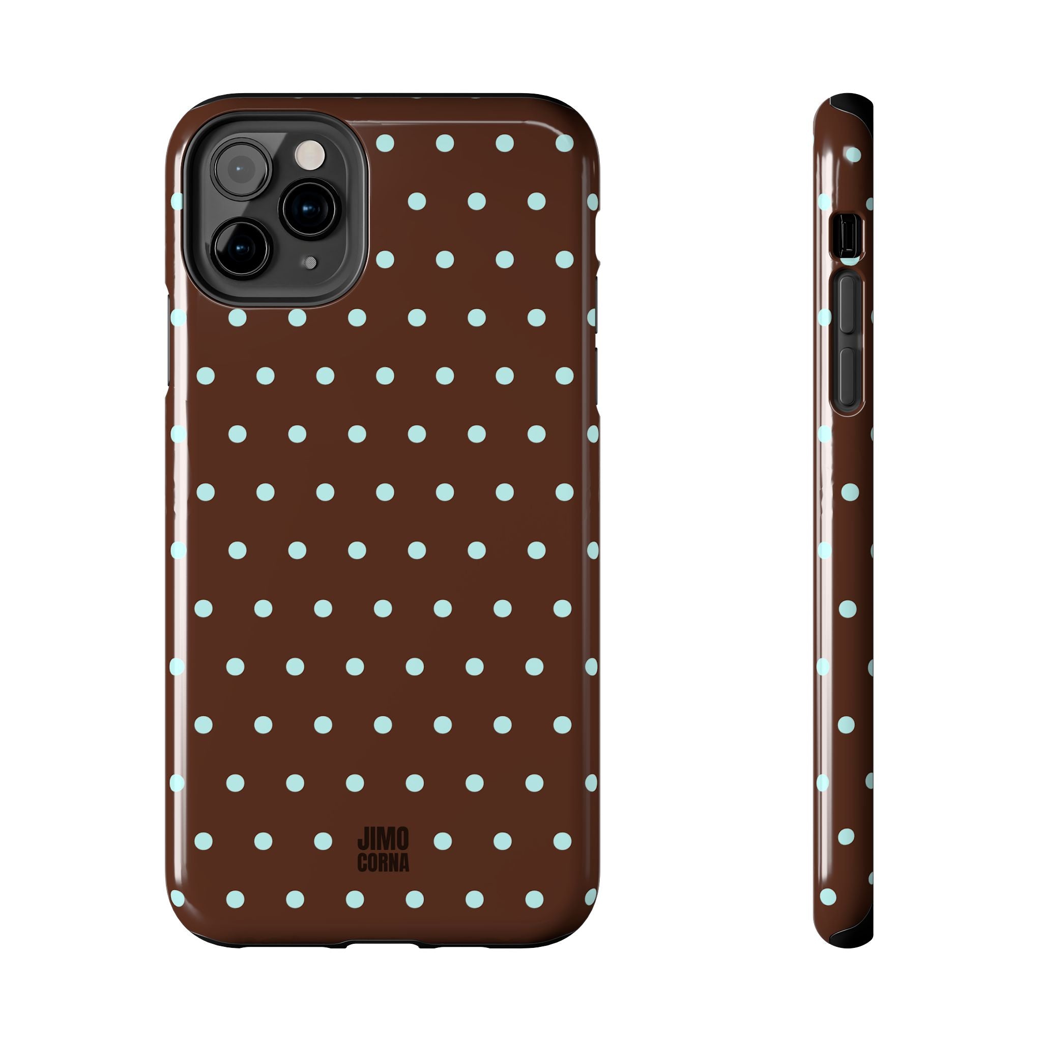 Polka Dot | Brown and Blue