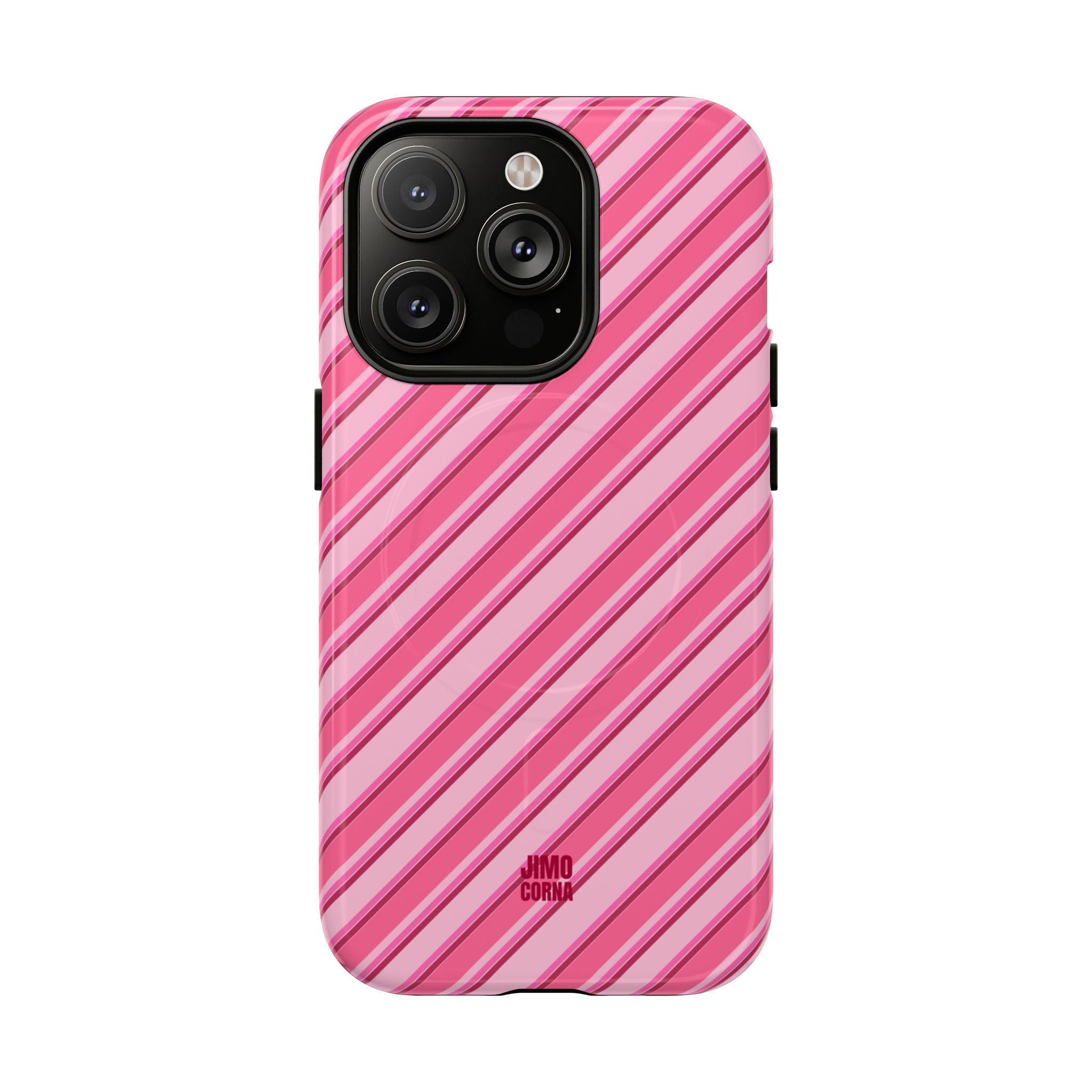 Angelina Stripes | Hot Pink - MagSafe iPhone Case