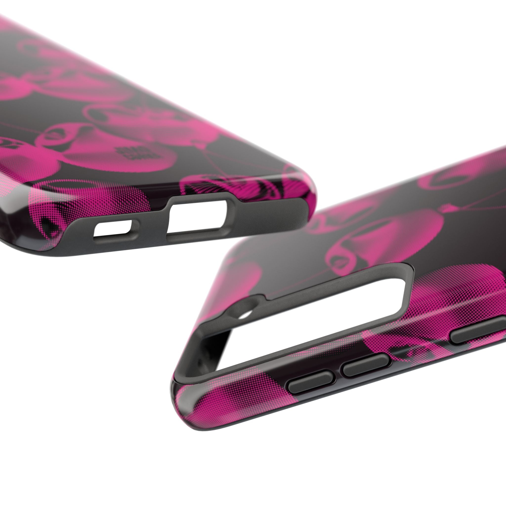 Hot Pink Retro Cherries