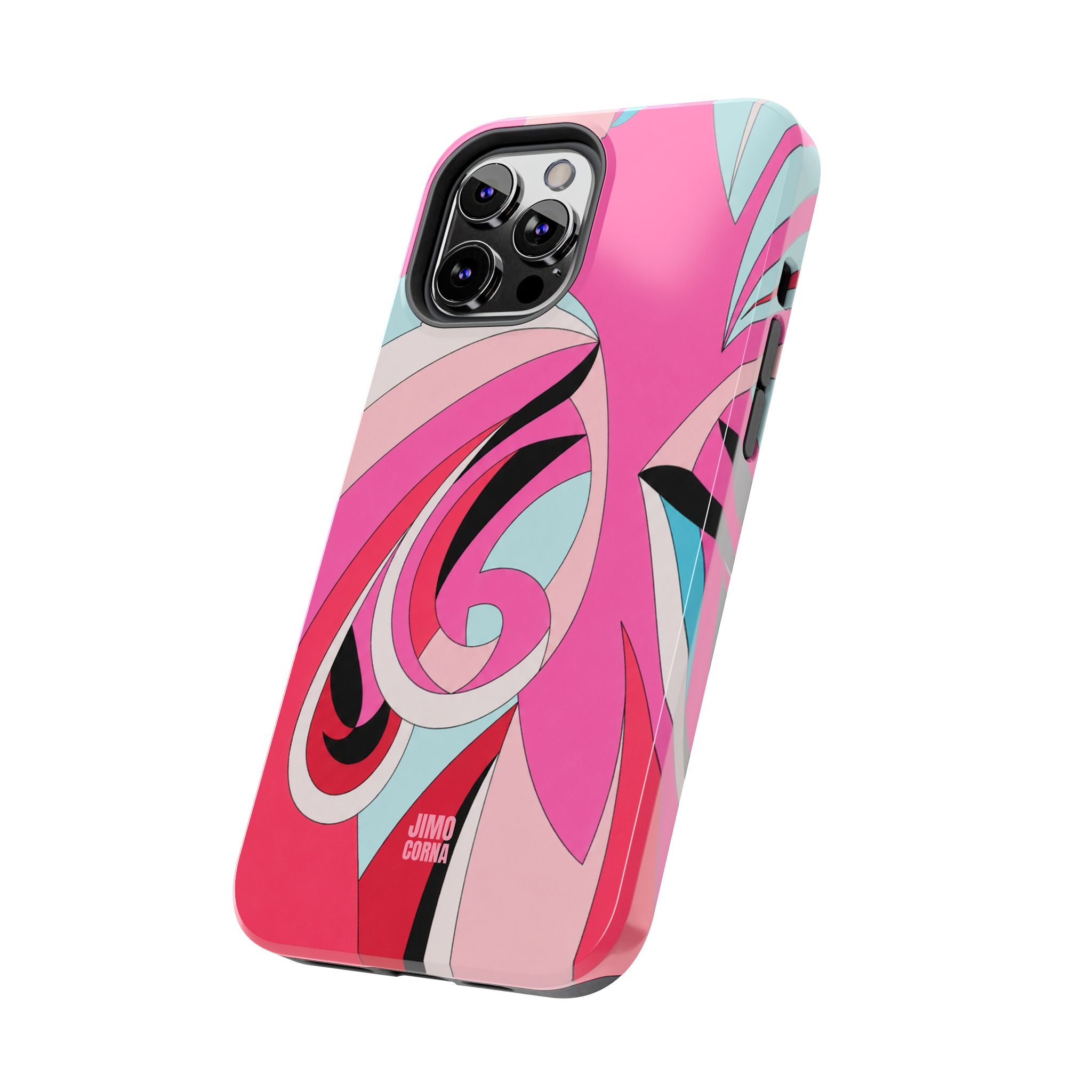 Pink Tropic Swirl iPhone Case