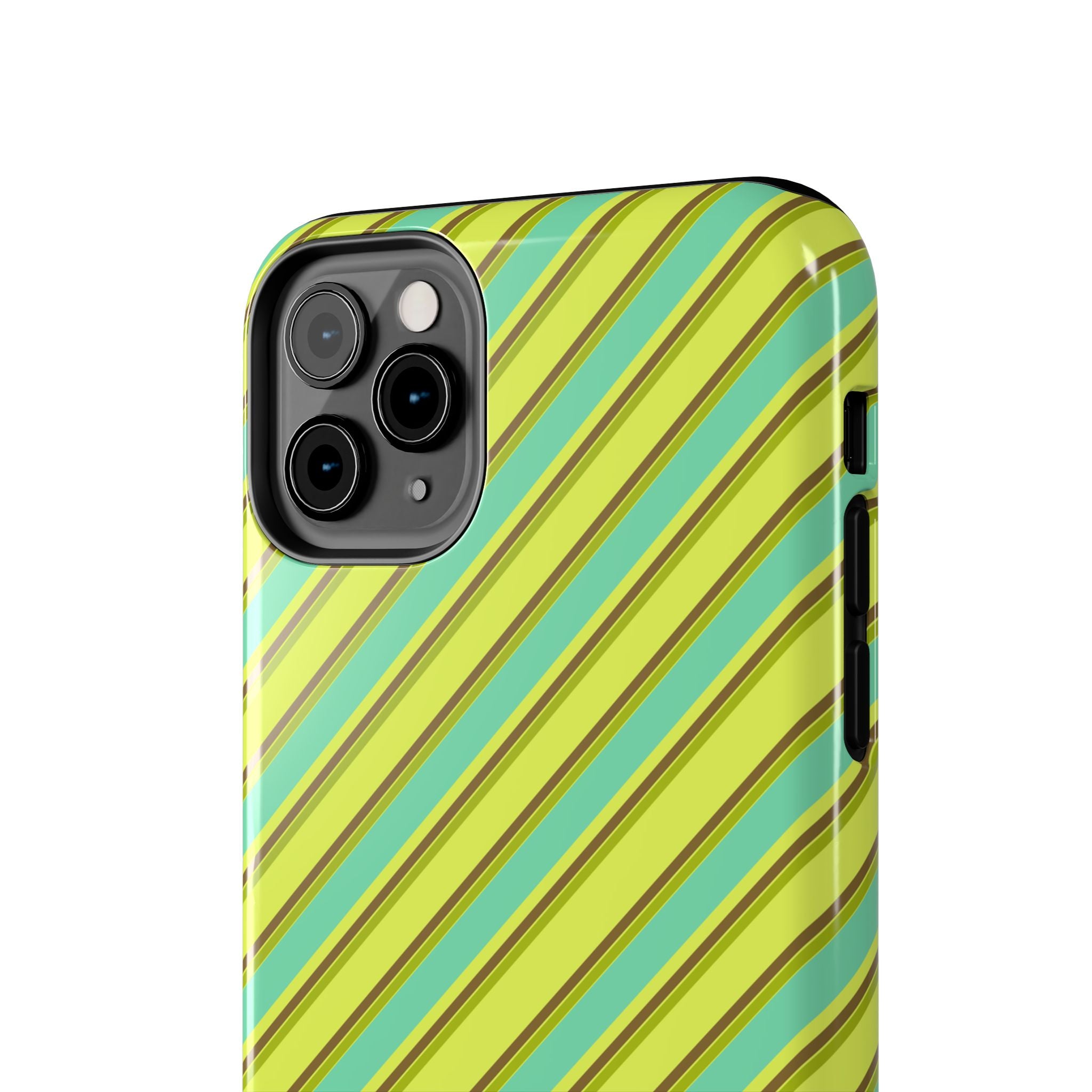 Angelina Stripes | Green - iPhone Case